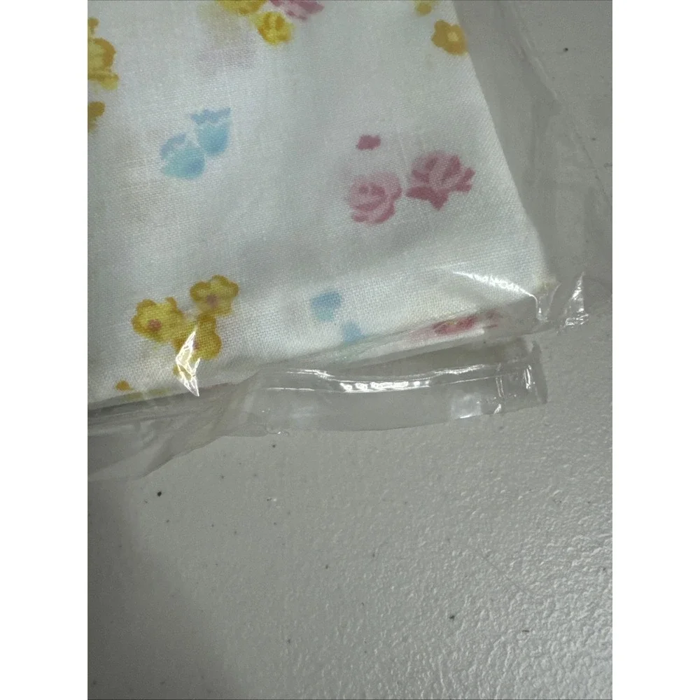 Vintage Royale Standard Pillow Cases Floral Dark Yellow Blue Pink Made In USA